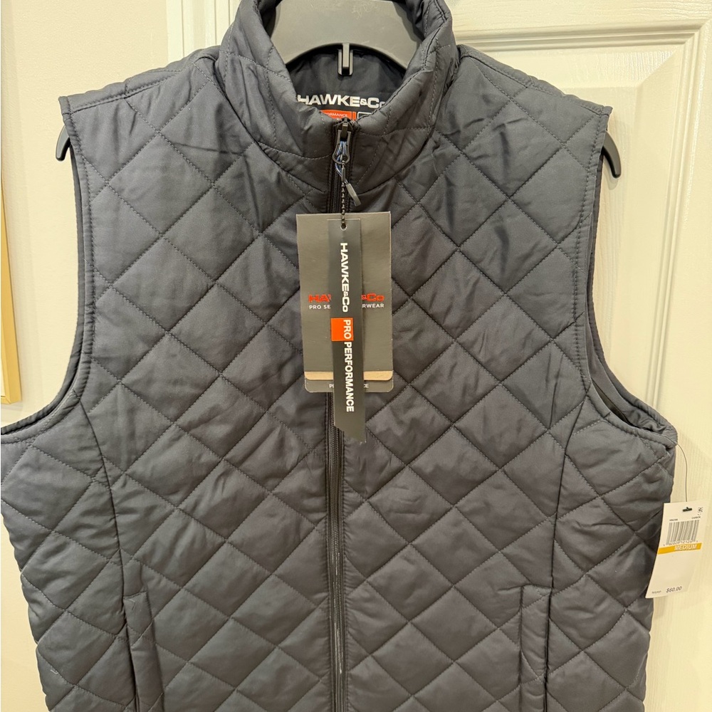 Hawke & Co Men's Charcoal Quilted Vest